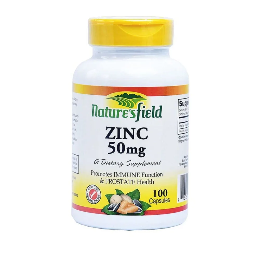 Zinc 50mg by 100